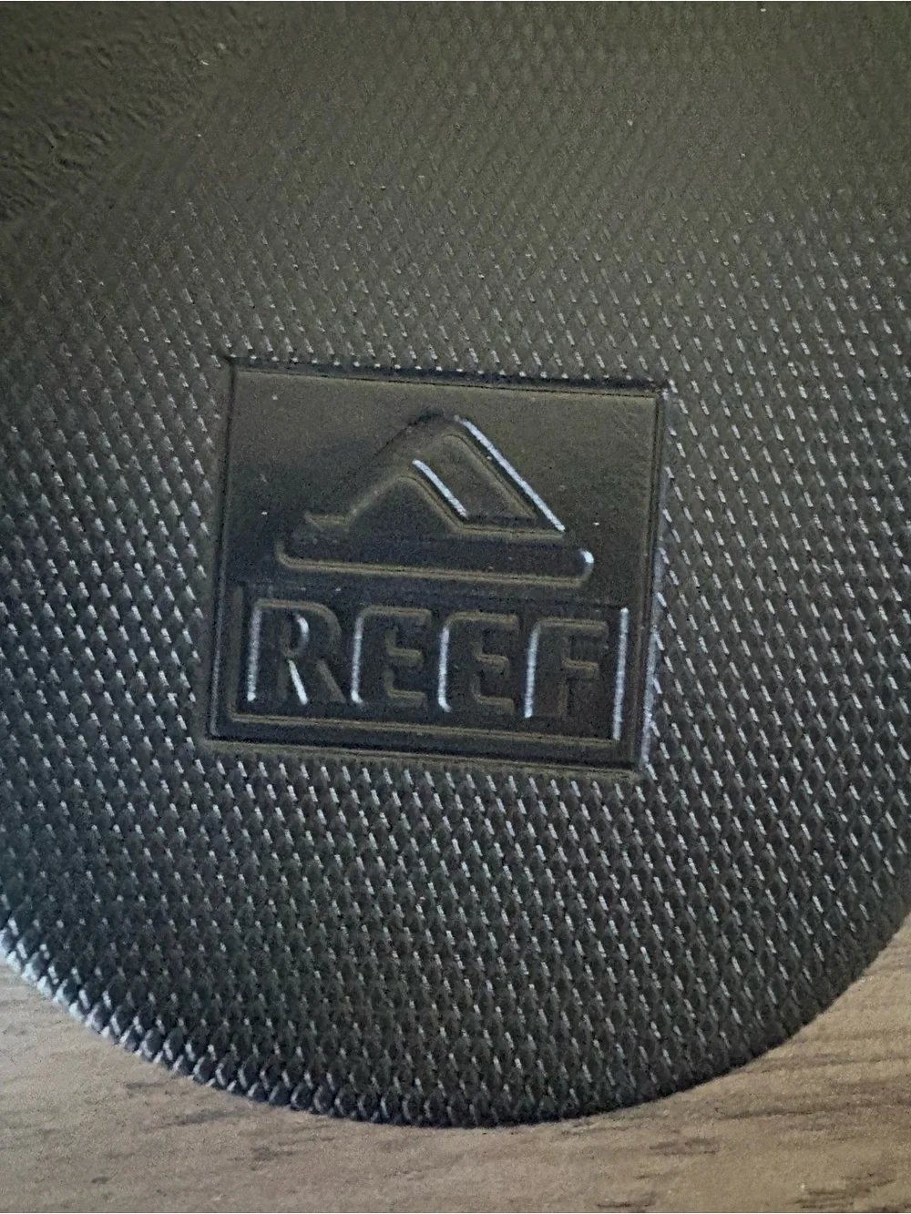 REEF Cushion Phantom LE Men’s 8 Black Brown Leather Flip Flops NWT